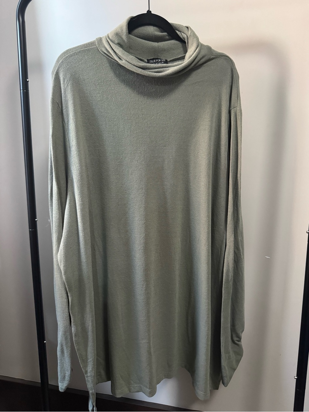Zelie for She Olive Green Turtleneck Sweater